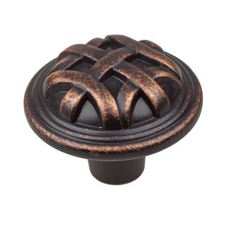 Gliderite 1.25 inch Oil Rubbed Bronze Round Braided Cabinet Knobs (pack Of 10)