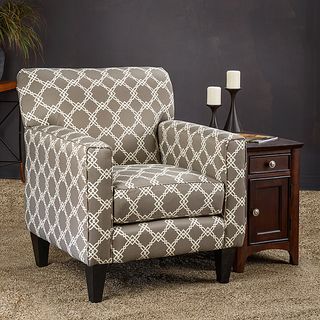 Christopher Knight Home Eli Metro Grey Fabric Track Arm Accent Club Chair