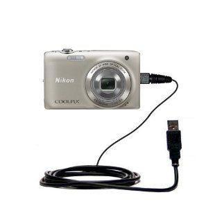 Hot Sync and Charge Straight USB cable for the Nikon Coolpix S3100   Charge and Data Sync with the same cable. Built with Gomadic TipExchange Technology  Gps Cables  Camera & Photo