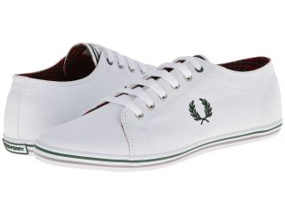 Fred Perry Kingston Twill Tipped Mens Lace up casual Shoes (White)