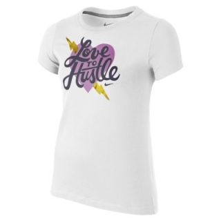 Nike Love to Hustle Girls T Shirt   White