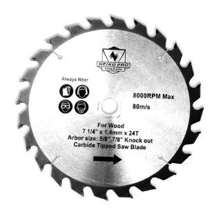 Neiko Pro 10815B 7 1/4 Inch x 40T Carbide Tipped Saw Blade with 5/8 Inch Arbor for Ferrous Metals   Circular Saw Blades  