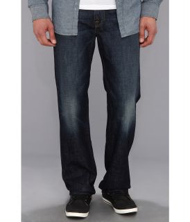 7 For All Mankind Austyn Relaxed Straight in Route 77 Mens Jeans (Black)