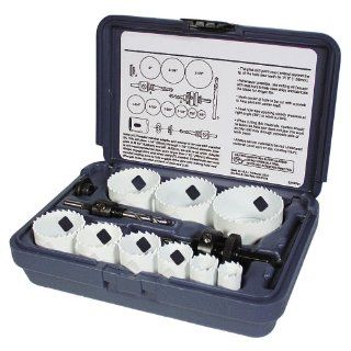 Disston E0212169 Boxed Blu Mol Xtreme Bi Metal Hole Saw Kits, 7 Piece Handyman's Kit   Hole Saw Sets  