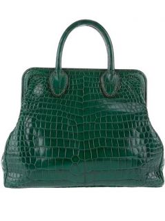Zagliani Emerald Crocodile Bag