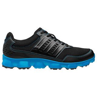 Adidas Mens Crossflex Sport Black/ Black/ Solar Blue Golf Shoes