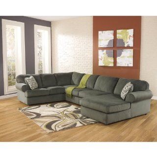 Flash Furniture Jessa Place Sectional Sofa, Pewter Fabric  