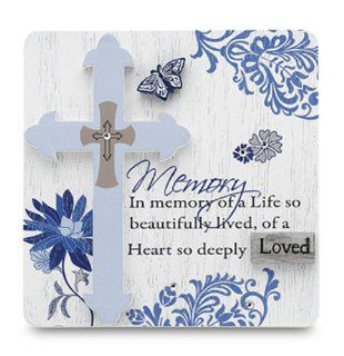 Mark My Words Self Standing Plaque with In Memory Saying, 3 by 3 Inch  