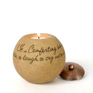 Comfort Candles Comfort Saying by Pavilion Tea Light Candle, 4 Inch Circle   Tea Light Holders