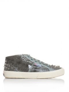 2754 Watersnake studded high top trainers  Giles X Superga 