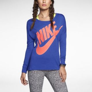 Nike Signal Long Sleeve Womens T Shirt   Game Royal