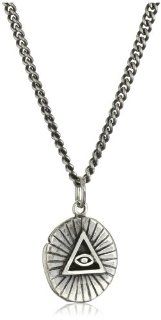 King Baby All Seeing Eye "Coin" Men's Pendant Necklace Illuminati Necklace Jewelry