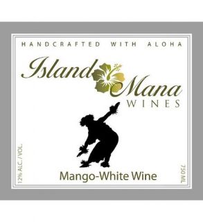 Island Mana Hawaiian Tropical Mango Wine   Demi Sec 750ml Wine