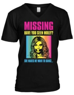 Missing, Have You Seen Molly? Men's V neck T shirt Clothing