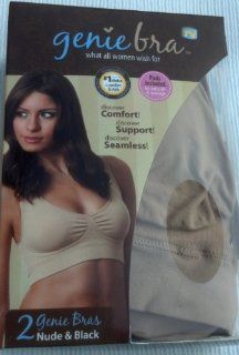 Genie Bra   As Seen On TV   (2 Pack Nude & Black) SIZE XL/1X Baby