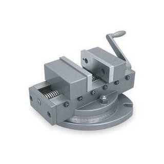 Dayton 4CPF6 Self Centering Vise, W 6 In, Open 6 In Bench Clamps