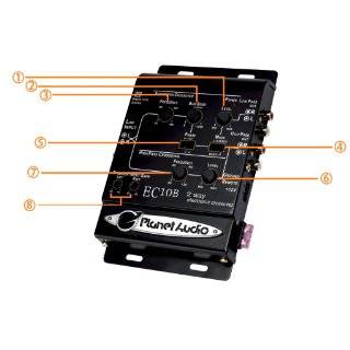 Planet Audio EC10B 2 Way Electronic Crossover  Vehicle Equalizers 