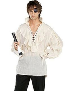 Rubie's Costume Pirates of the Seven Seas Natural Linen Pirate Shirt   Adult Standard Clothing