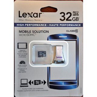 Lexar High Speed MicroSDHC 32GB Flash Memory Card with Reader LSDMI32GBSBNAR Electronics