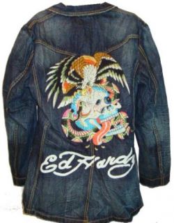 Men's Ed Hardy Denim Jacket Erica Eagle Strikes Available in Several Sizes (Small) at  Men�s Clothing store Outerwear