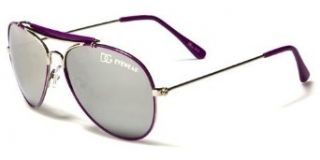 Kids DG Eyewear Stylish Hip Trendy Aviator Style Sunglasses   Gafas De Sol   Several Colors Available (Purple) Clothing