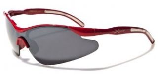 Kids X Loop Boys Sports Wrap Shield Baseball Fishing Cycling Sunglasses   Several Colors Available (Red) Clothing
