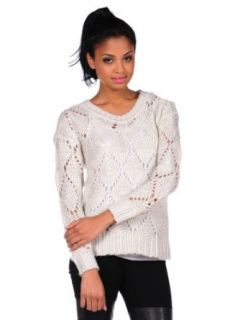 RD Style Womens Acrylic Sweater As Seen in People Style Watch   Pearl   Large