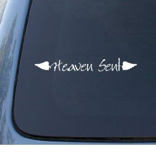 HEAVEN SENT   Car, Truck, Notebook, Vinyl Decal Sticker #1271  Vinyl Color White Automotive