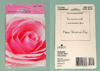 8 Carlton Valentine's Day with Envelopes and Cards Sent Checklist   Happy Valentine's Day   Pink Rose  Greeting Cards 