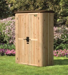 Suncast Wood/Resin Vertical Shed  Storage Sheds  Patio, Lawn & Garden