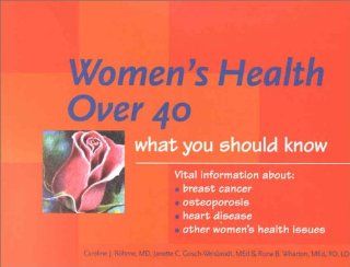 Women's Health Over 40 What You Should Know 9780632045372 Medicine & Health Science Books @