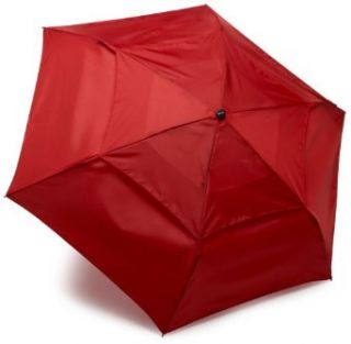 ShedRain WeatherTK Compact Automatic Open & Close Umbrella with Rip Stop Nylon , Flame Red, One Size Clothing