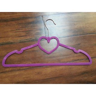 Love Hangers   Top Quality Velvet Clothes Hangers   Very Strong, Slim, Space Saving, Non Slip Closet & Coat Hangers   Luxuriously Flocked, No Slip, Thin, Notched, Pink, Space Saver for Skirts, Scarves   Unique & Unusual Mother's Day Gift For H