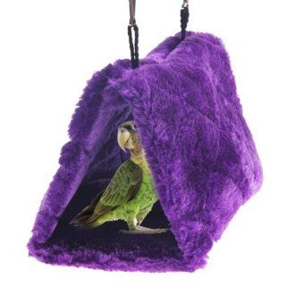 Vktech Brand New Parrot Bird Nest Shed Fuzzy Fluffy Warm Pet Bedroom Suspended Hut  Bird Bed 