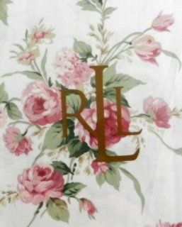 Lauren By Ralph Lauren Flowershed Floral & White Tablecloth ~ 70" Round   Easter