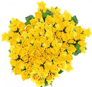Flower Delivery   Over 100 Yellow Mini Roses From Spring in the Air Luxury Roses  Fresh Cut Format Rose Flowers  Grocery & Gourmet Food