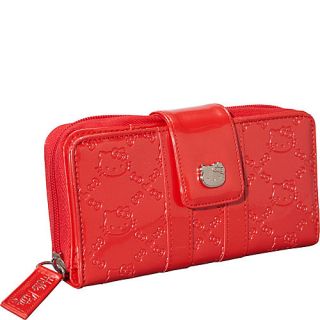 Loungefly Hello Kitty Poppy Red Embossed Patent Wallet