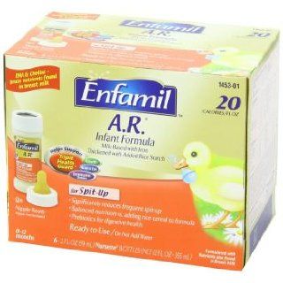 Enfamil A.R. Nursette 20 Calorie Ready To Use   2 fl. oz.  6 Count (Pack of 8) (Packaging May Vary) Health & Personal Care