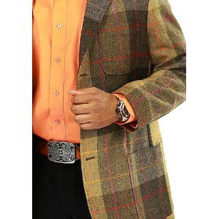 Biagio Men's 100% COTTON BURNT ORANGE Dress Shirt w/ Convertible Cuffs at  Mens Clothing store Orange Shirt For Men