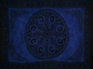 Sarong, Celtic Circle Knot   Blue   Color May Vary Slightly