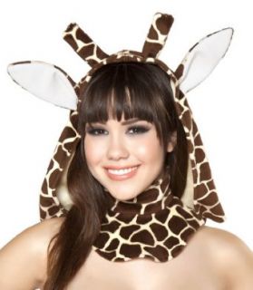 Giraffe Hood (As Shown;One Size) Hats Clothing