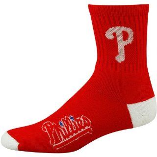 MLB Philadelphia Phillies Red Team Color Block Socks  Sports Fan Socks  Sports & Outdoors