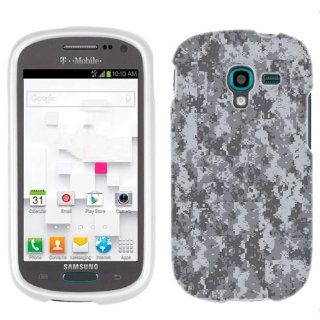 Samsung Galaxy Exhibit Digital Camo Grey Phone Case Cover Cell Phones & Accessories