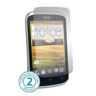 HTC Desire C Cell Phone High Quality Ultra Tough / UltraTough Clear Transparent Screen Shield Guard   INCLUDES 2 SCREEN PROTECTORS and APPLICATION GEL Cell Phones & Accessories