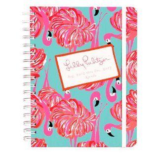 2012 2013 Lilly Pulitzer "GIMME SOME LEG " Large Agenda w/ Flamingo / 17 Month Datebook Planner  Personal Organizers 