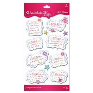 American Girl Crafts Girl Pillow Stickers, Quotes Toys & Games