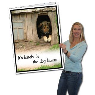 2'x3' Giant I'm Sorry Card / Giant Apology (Dog House) Card W/Envelope Health & Personal Care