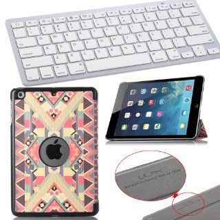 Pandamimi ULAK(TM) Bluetooth Keyboard+PU Leather Case Cover with Auto Sleep/wake Function for Apple iPad Mini 7.9 inch & iPad Mini with retina and Screen Protector  Keyboard can NOT be stored in the case (B / O / L / D) Computers & Accessories