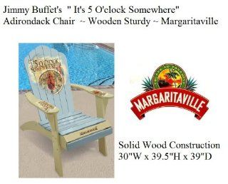 New Margaritaville Adirondack Chair Jimmy Buffet's " It's 5 O'clock Somewhere"  Patio, Lawn & Garden