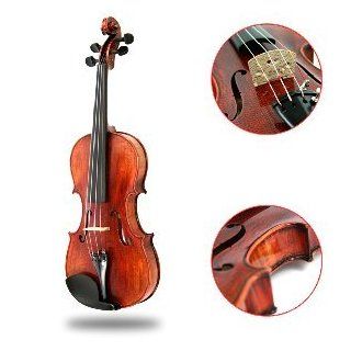 Stentor Elysia 4/4 Violine Garnitur mit Bogen aus Kohlenfaser (Vorbereitet) Musikinstrumente
